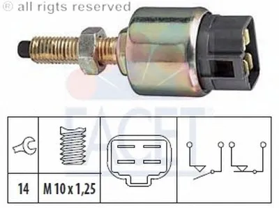Выключатель фонаря сигнала торможения FACET купить