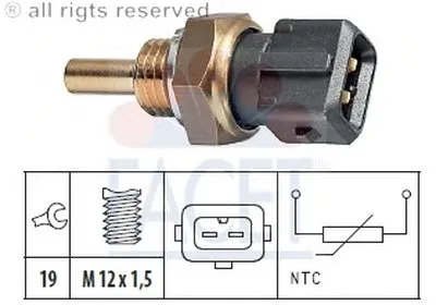 Датчик, температура охлаждающей жидкости; Датчик, температура охлаждающей жидкости; Датчик, температура охлаждающей жидкости FACET купить
