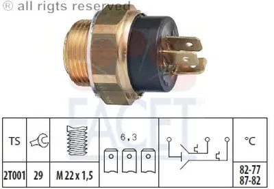 Термовыключатель, вентилятор радиатора FACET купить