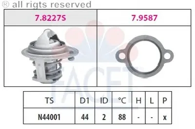 Термостат, охлаждающая жидкость FACET купить