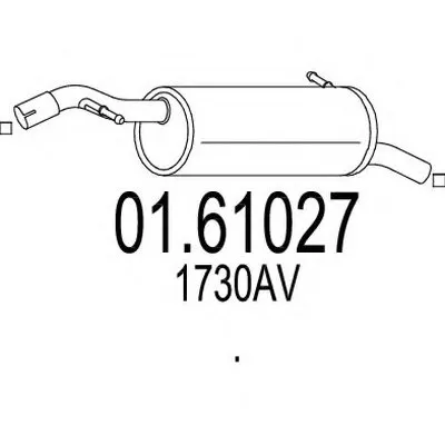 Глушитель выхлопных газов конечный MTS купить