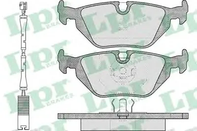 Комплект тормозных колодок, дисковый тормоз LPR купить