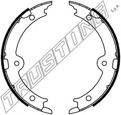 Комплект тормозных колодок, стояночная тормозная система TRUSTING купить