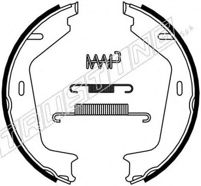 Комплект тормозных колодок, стояночная тормозная система TRUSTING купить