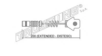 Сигнализатор, износ тормозных колодок TRUSTING купить