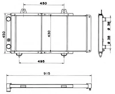 Радиатор, охлаждение двигателя NRF купить