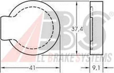 Комплект тормозных колодок, дисковый тормоз A.B.S. купить