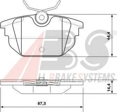 Комплект тормозных колодок, дисковый тормоз A.B.S. купить