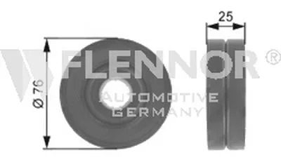 Паразитный / ведущий ролик, поликлиновой ремень FLENNOR купить