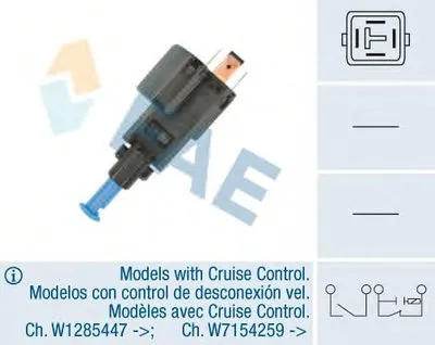 Выключатель фонаря сигнала торможения FAE купить