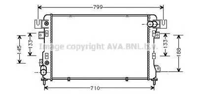 Радиатор, охлаждение двигателя AVA QUALITY COOLING купить