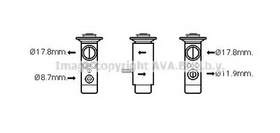 Расширительный клапан, кондиционер AVA QUALITY COOLING купить