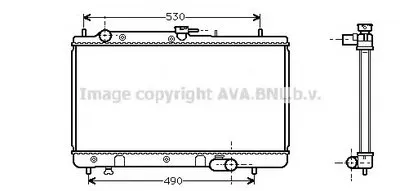 Радиатор, охлаждение двигателя AVA QUALITY COOLING купить