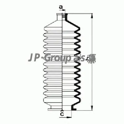 Комплект пылника, рулевое управление QH JP GROUP купить
