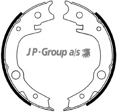 Комплект тормозных колодок, стояночная тормозная система QH JP GROUP купить