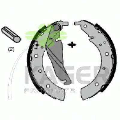 Комплект тормозных колодок KAGER купить