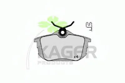 Комплект тормозных колодок, дисковый тормоз KAGER купить