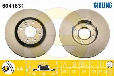Тормозной диск GIRLING купить
