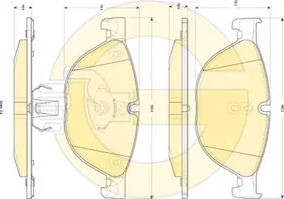 Комплект тормозных колодок, дисковый тормоз GIRLING купить