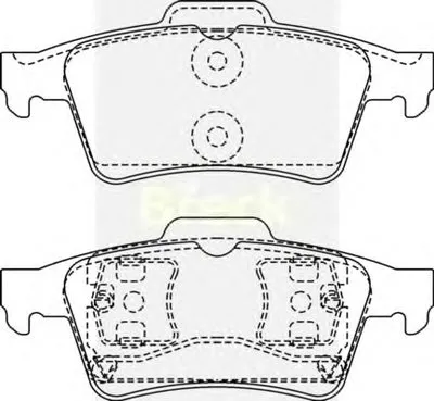 Комплект тормозных колодок, дисковый тормоз BRECK купить