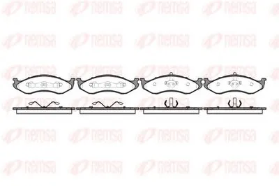 Комплект тормозных колодок, дисковый тормоз KAWE купить