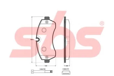 Комплект тормозных колодок, дисковый тормоз sbs купить