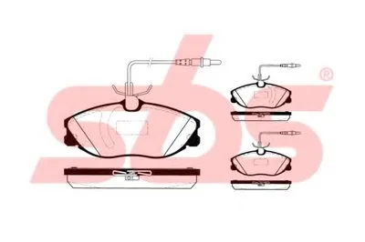 Комплект тормозных колодок, дисковый тормоз sbs купить