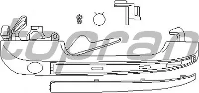 Ручка двери TOPRAN купить