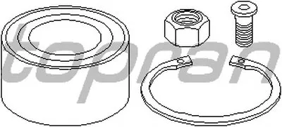 Комплект подшипника ступицы колеса TOPRAN купить