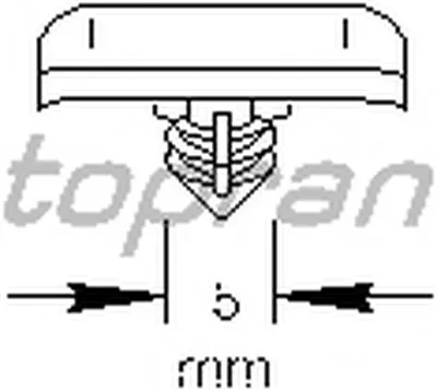 Зажим, молдинг / защитная накладка TOPRAN купить