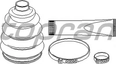 Комплект пылника, приводной вал TOPRAN купить