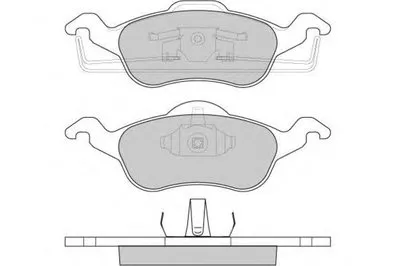 Комплект тормозных колодок, дисковый тормоз E.T.F. купить