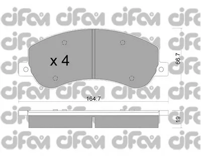 Комплект тормозных колодок, дисковый тормоз CIFAM купить