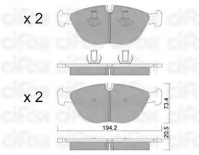 Комплект тормозных колодок, дисковый тормоз CIFAM купить