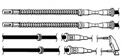 Трос, стояночная тормозная система CEF купить