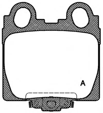 Комплект тормозных колодок, дисковый тормоз ADVANCE OPEN PARTS купить