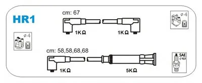 Комплект проводов зажигания JANMOR купить