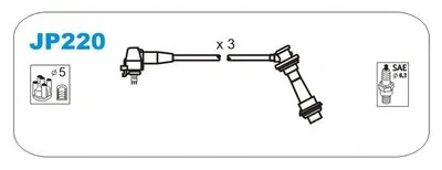 Комплект проводов зажигания JANMOR купить