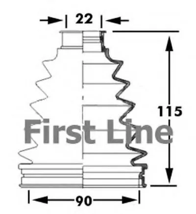 Пыльник, приводной вал FIRST LINE купить