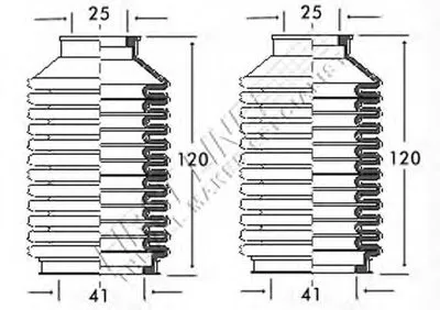Пыльник, рулевое управление FIRST LINE купить