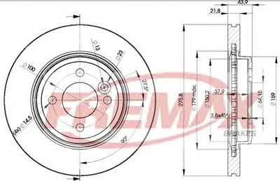 Тормозной диск Premium Black Carbon + FREMAX купить