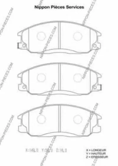 Комплект тормозных колодок, дисковый тормоз NPS купить