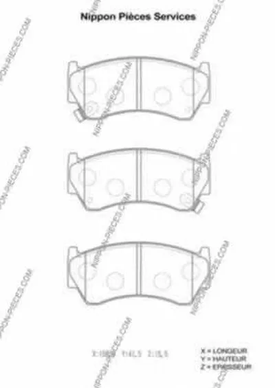 Комплект тормозных колодок, дисковый тормоз NPS купить