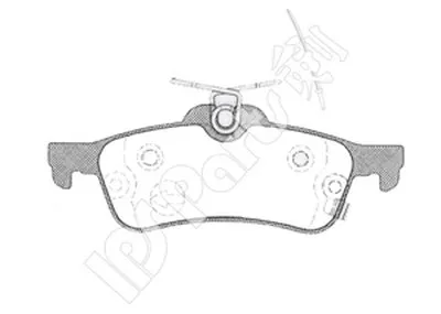 Комплект тормозных колодок, дисковый тормоз IPS Parts IPS Parts купить