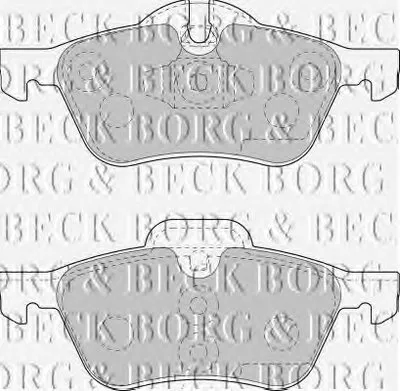 Комплект тормозных колодок, дисковый тормоз BORG & BECK купить