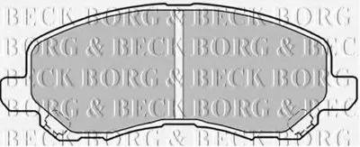 Комплект тормозных колодок, дисковый тормоз BORG & BECK купить