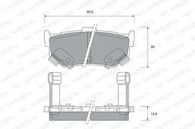 Комплект тормозных колодок, дисковый тормоз WEEN купить