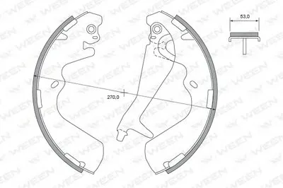 Комплект тормозных колодок WEEN купить