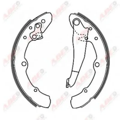 Комплект тормозных колодок ABE купить