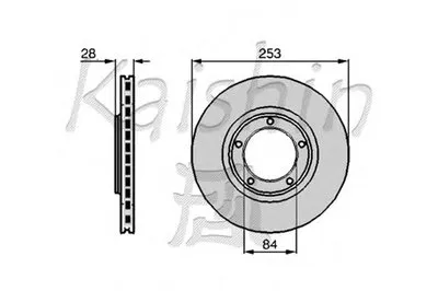 Тормозной диск KAISHIN купить